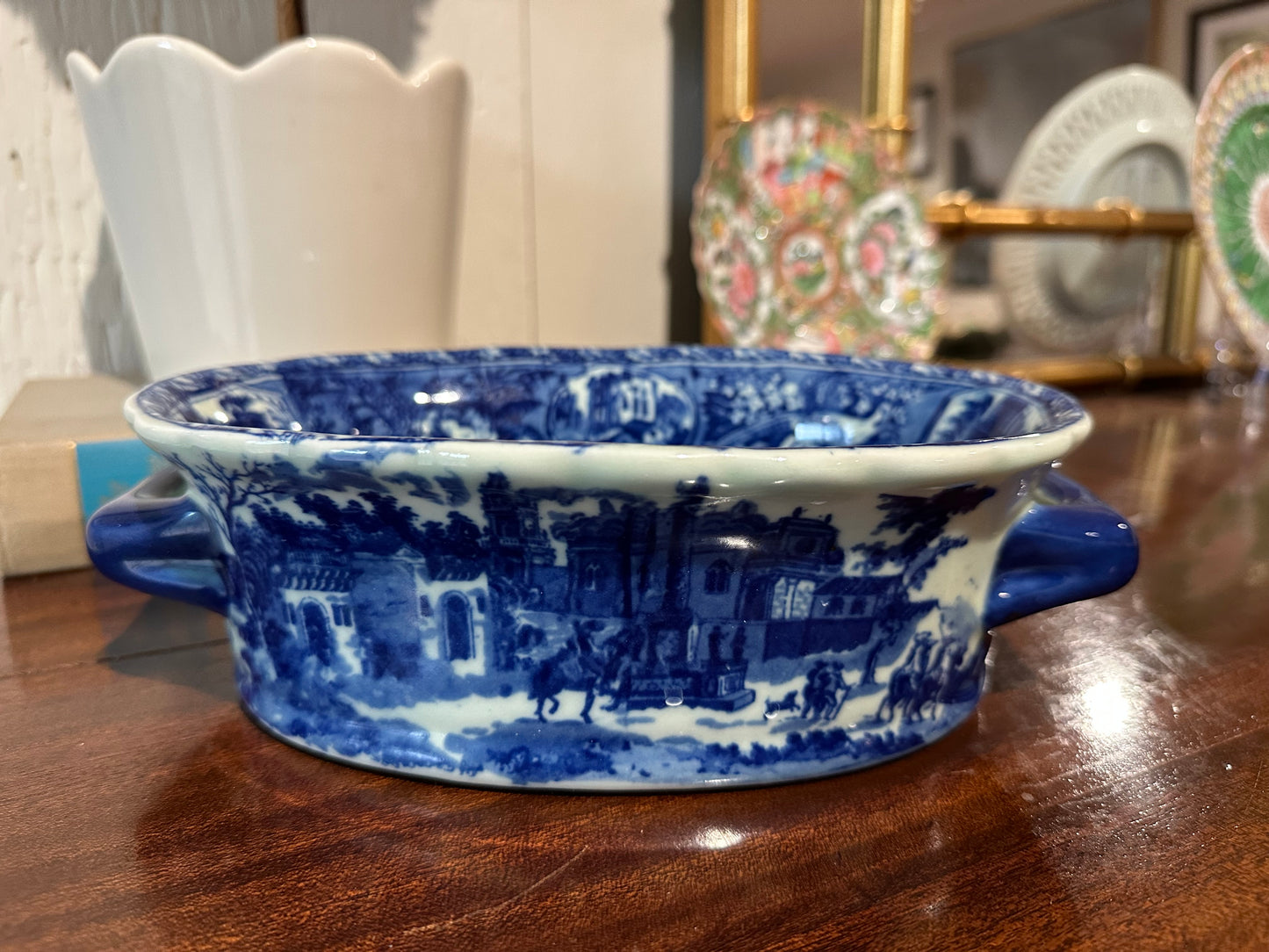 Small Blue & White Footbath