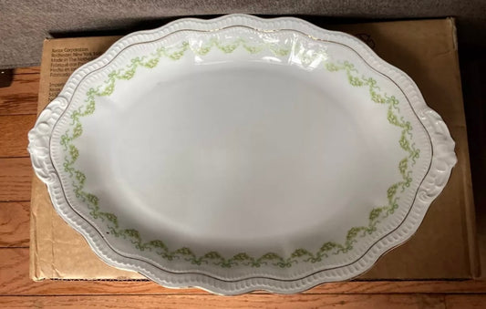 AP Austria Green Bow Platter
