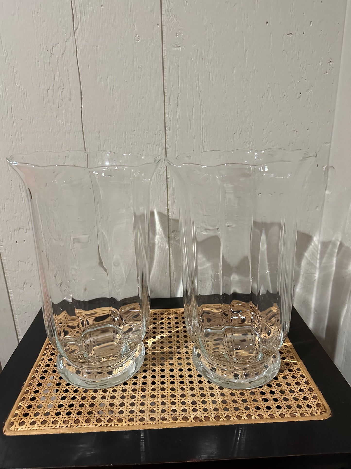 Pair of Hurricane Vases