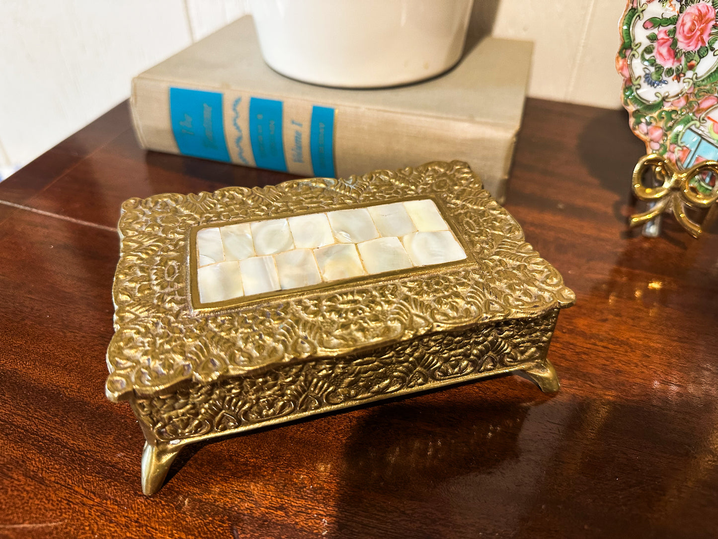 Brass & Mother of Pearl Box