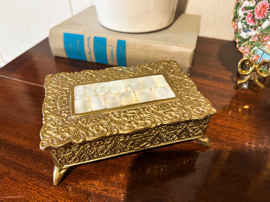 Brass & Mother of Pearl Box