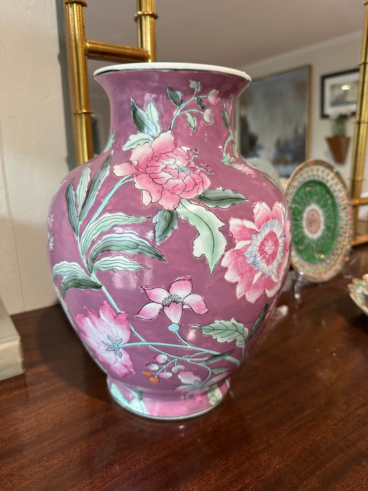 Pink Floral Vase