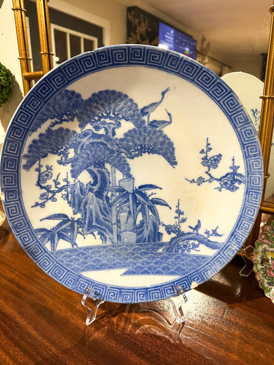 Blue & White Chinoiserie Circular Platter