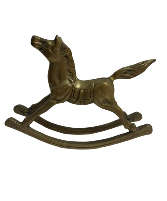 Brass Rocking Horse