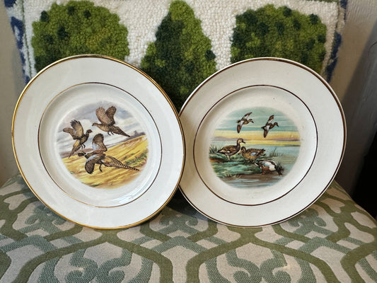 Pheasant & Duck Plate Pair