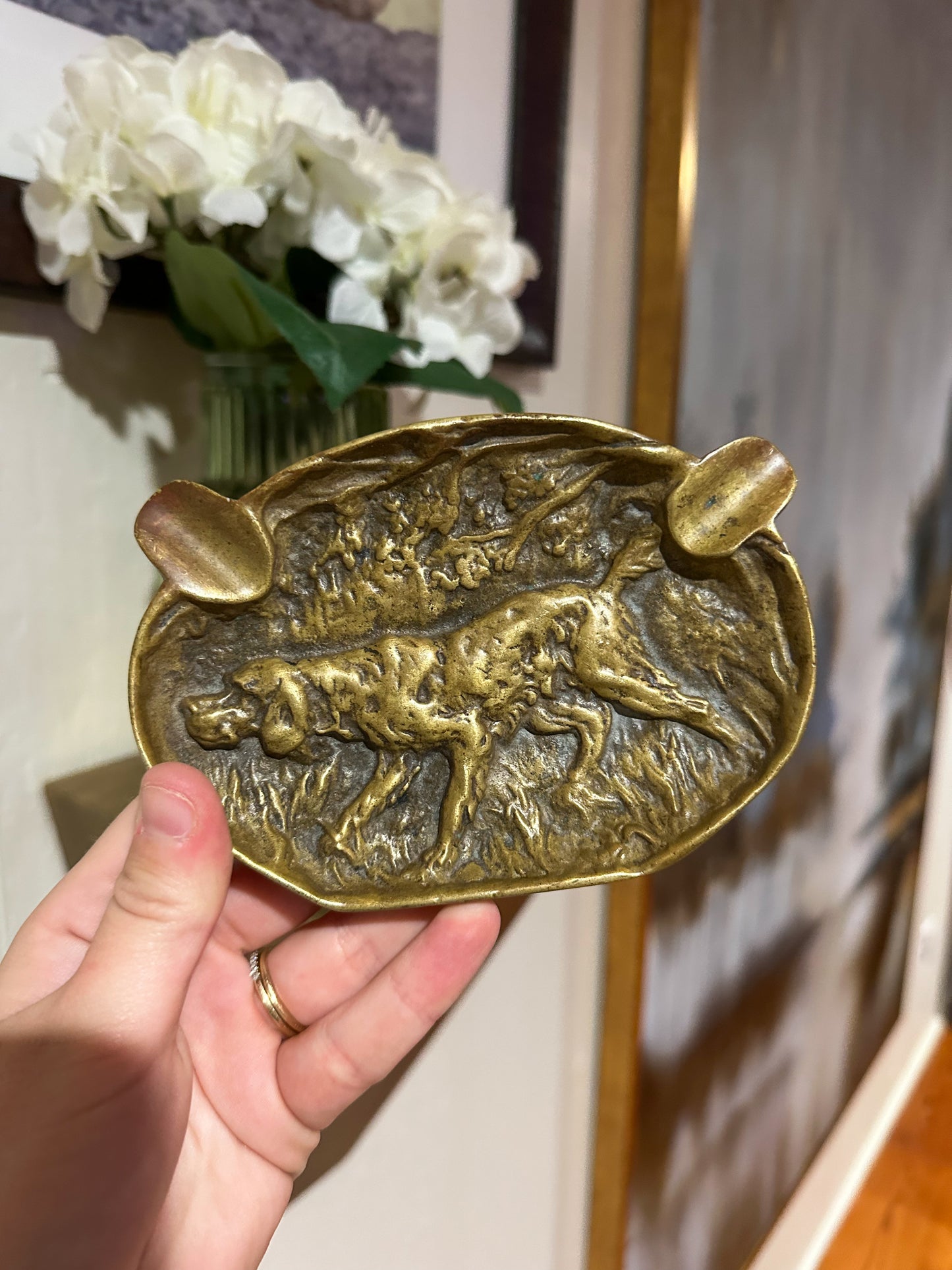 Hunting Dog Trinket Dish