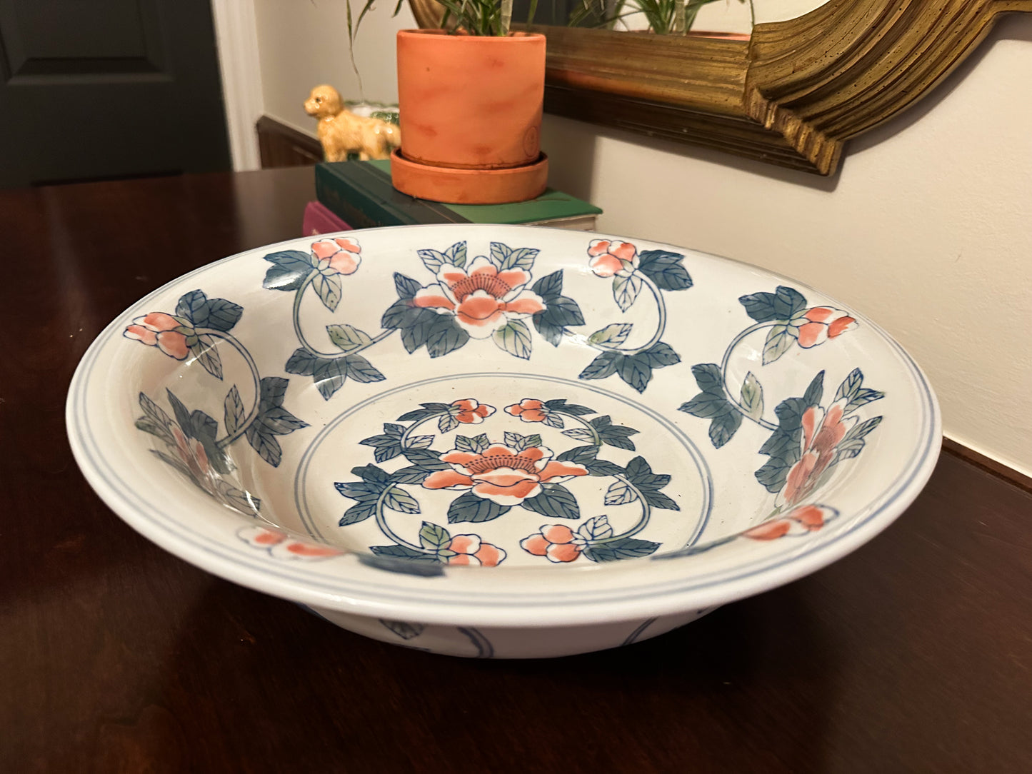 14-Inch Floral Bowl