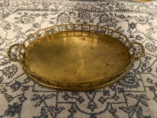 Brass Bamboo Tray