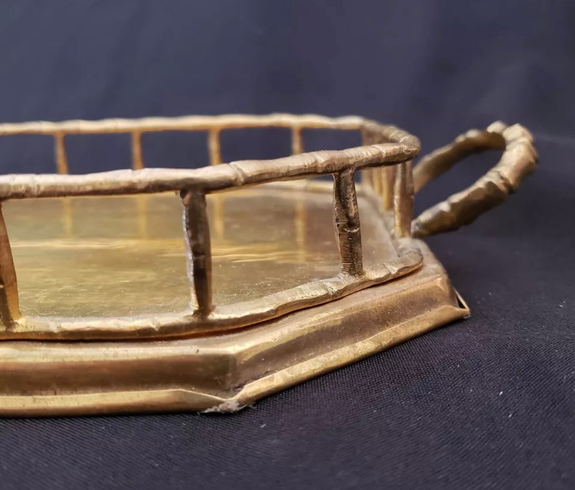 Brass Bamboo Tray