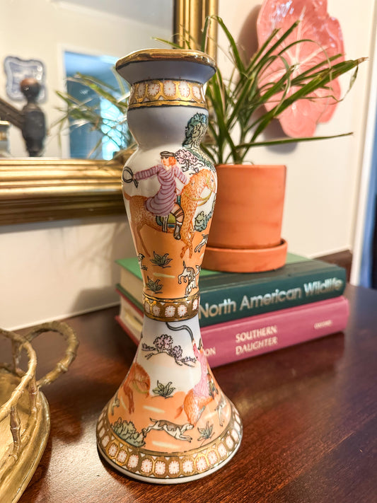 Andrea by Sadek Hunt Scene Candlestick