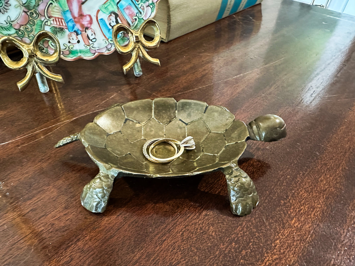 Brass Turtle Trinket Dish