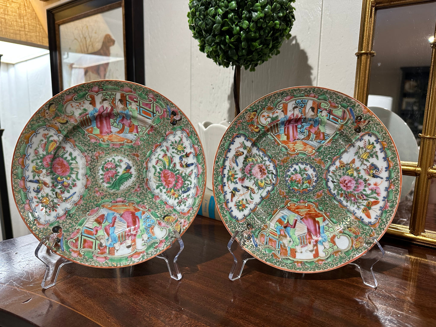 Rose Medallion 8.5” Plates