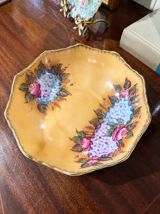 Orange Floral Bowl