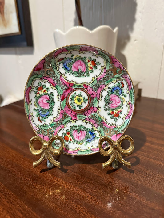 Small Rose Canton Plate