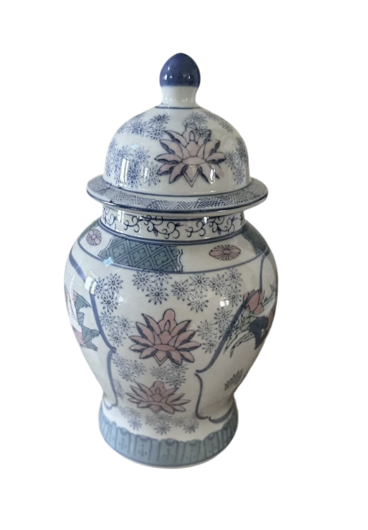 Pastel Florals Ginger Jar