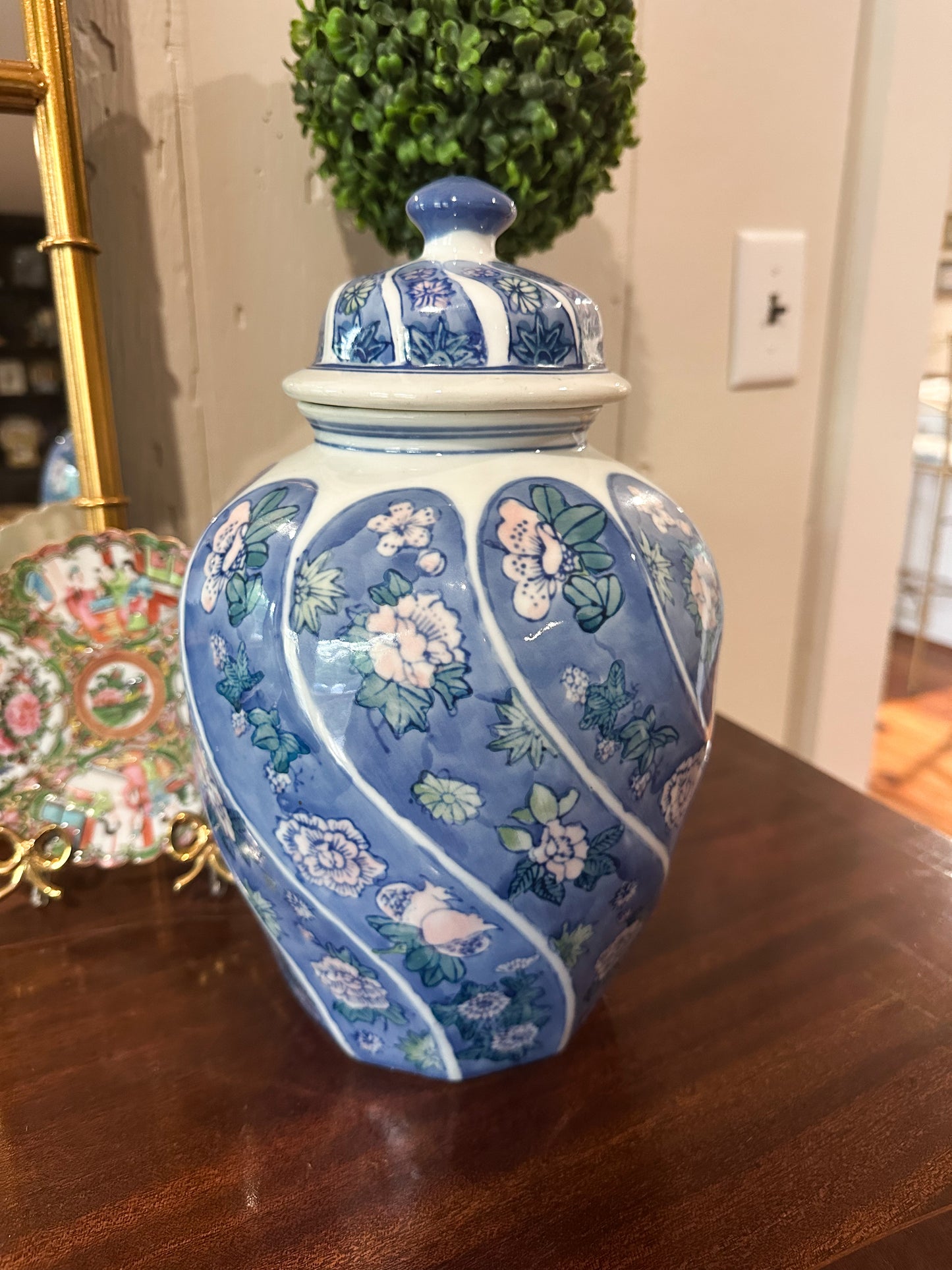 Pastel Floral Ginger Jar