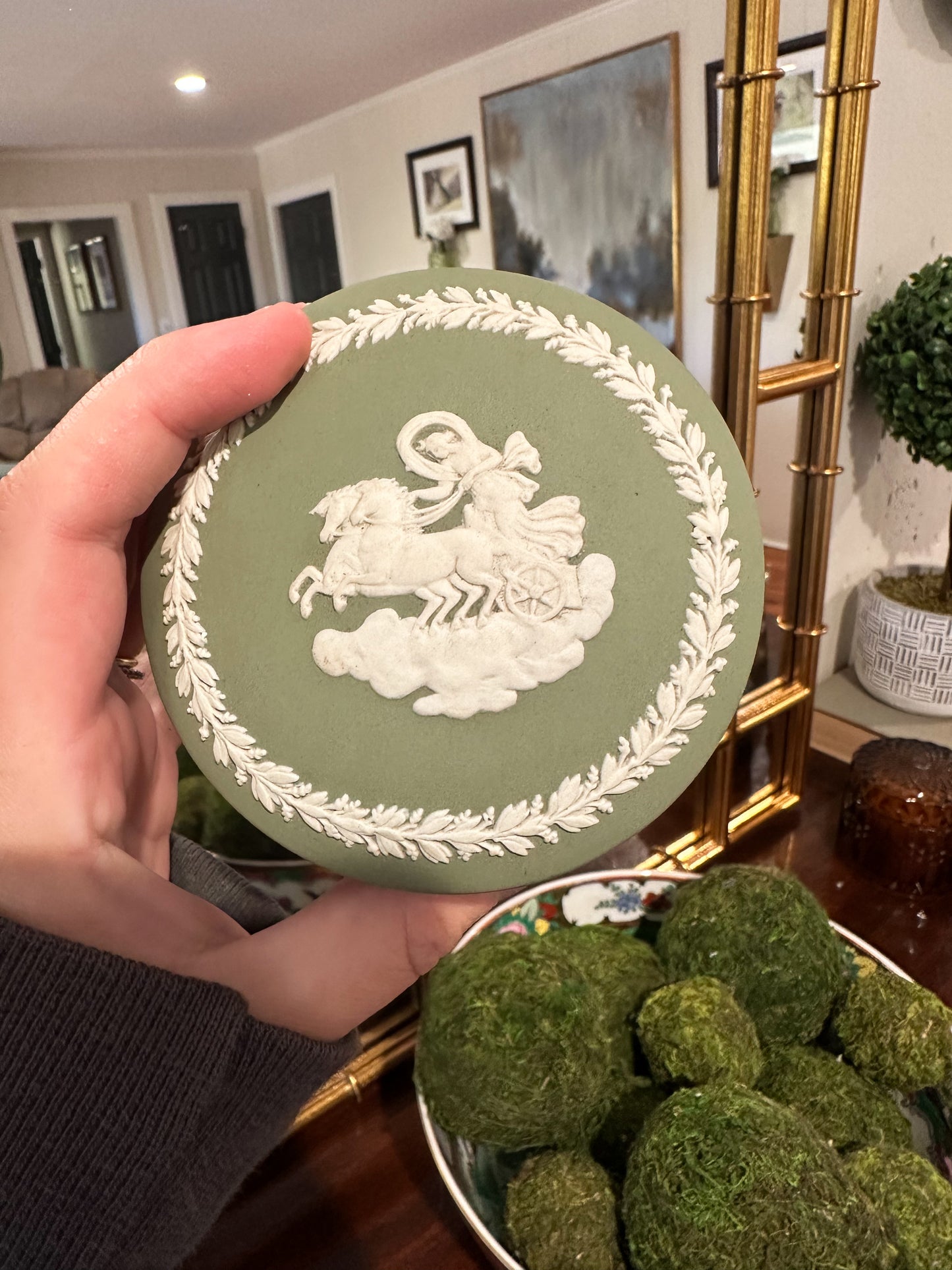 Green Wedgwood Trinket Box