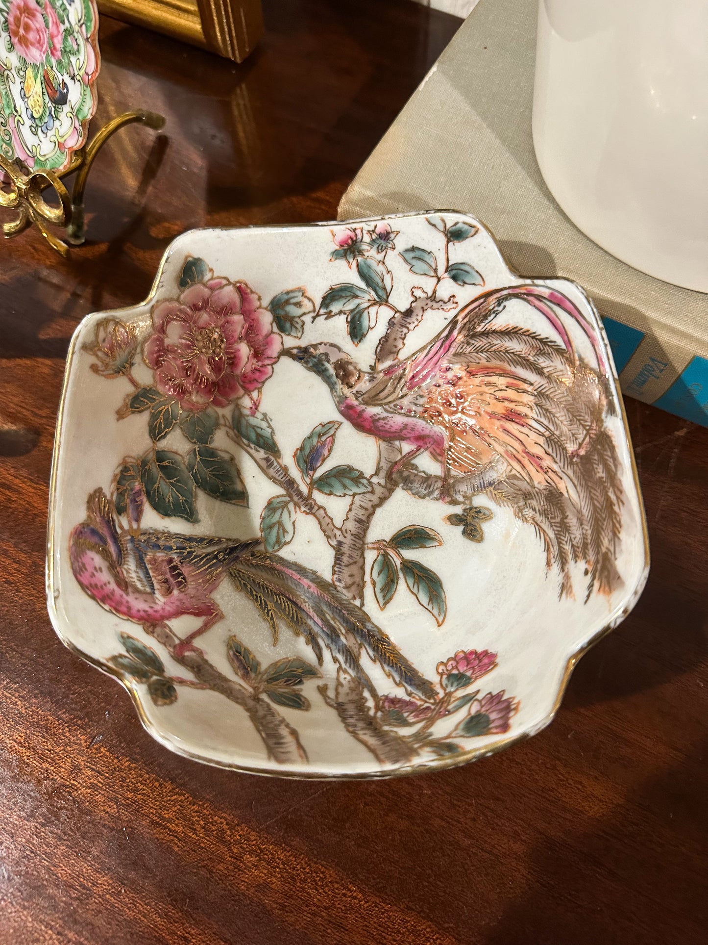 Peacock Lotus Bowl