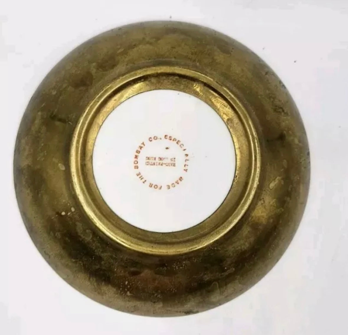 Brass-Encased Bok Choy Bowl