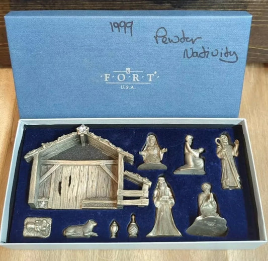 Pewter Nativity Set