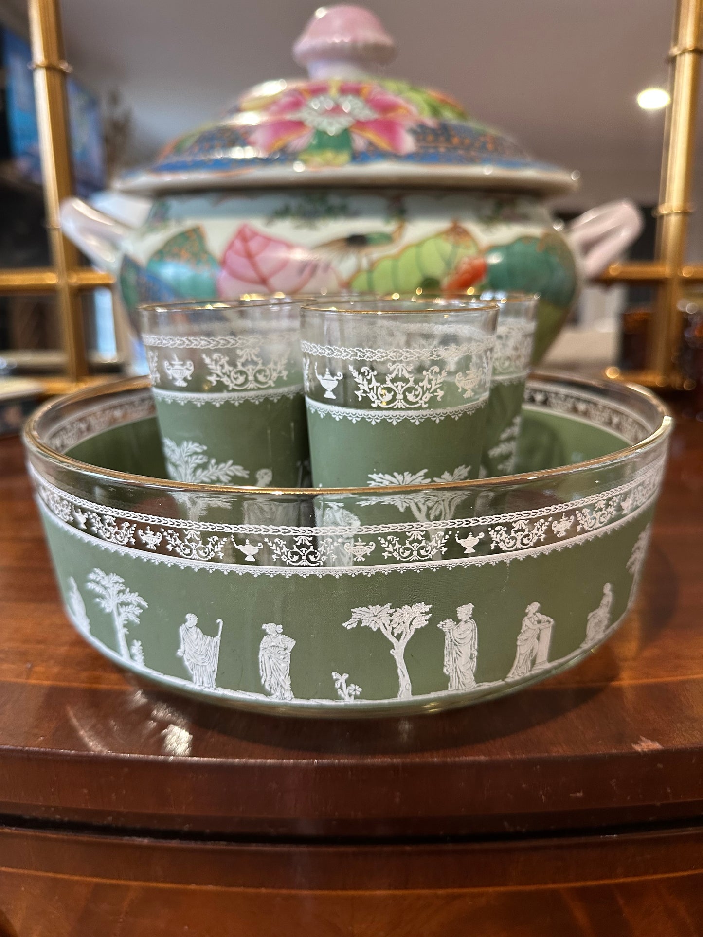Green Jeannette Hellenic Set