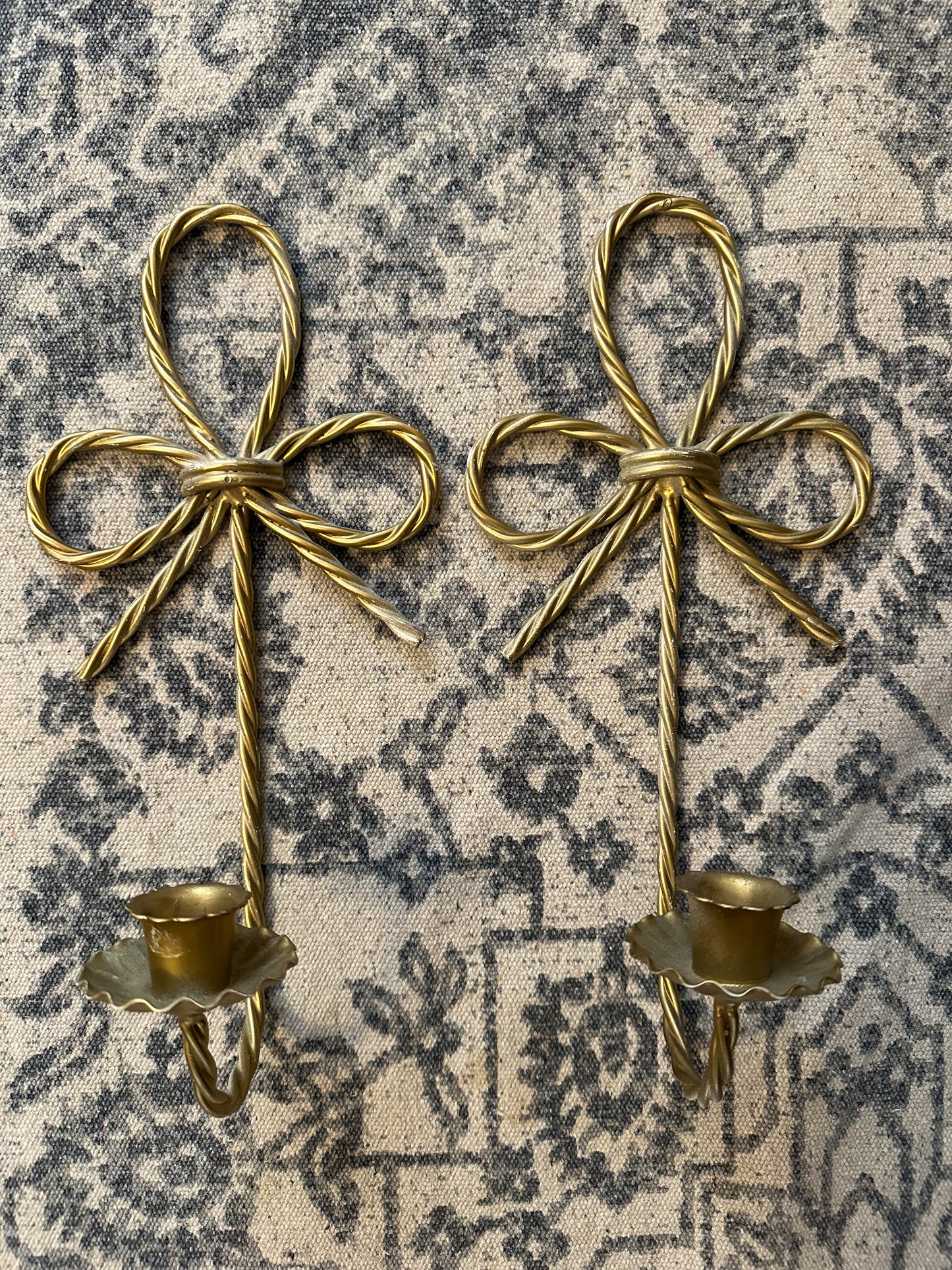 Bow Wall Candlestick Holders
