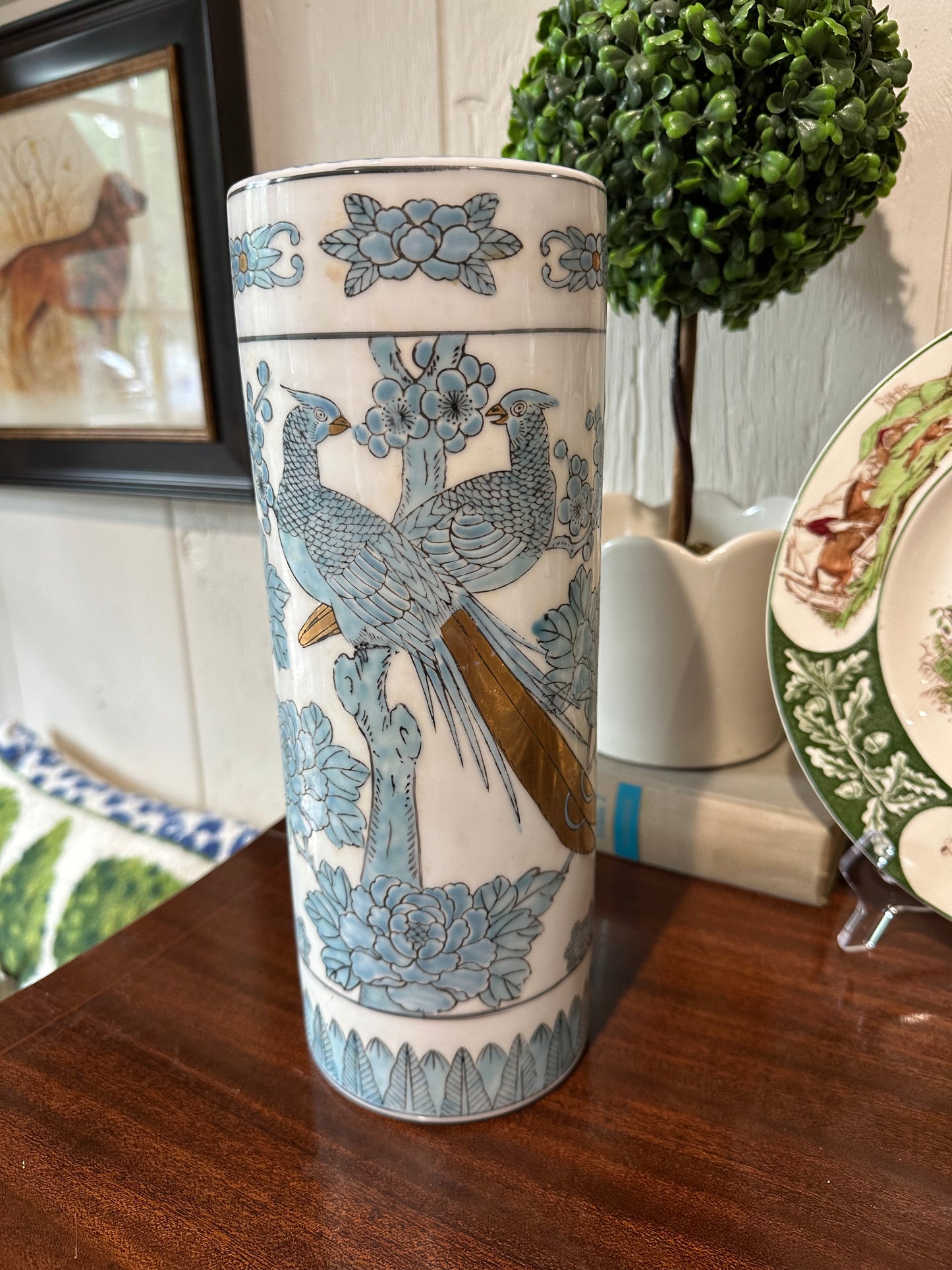 Blue & Gold Imari Vase