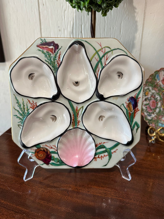 Limoges Oscar Gutherz Oyster Plate