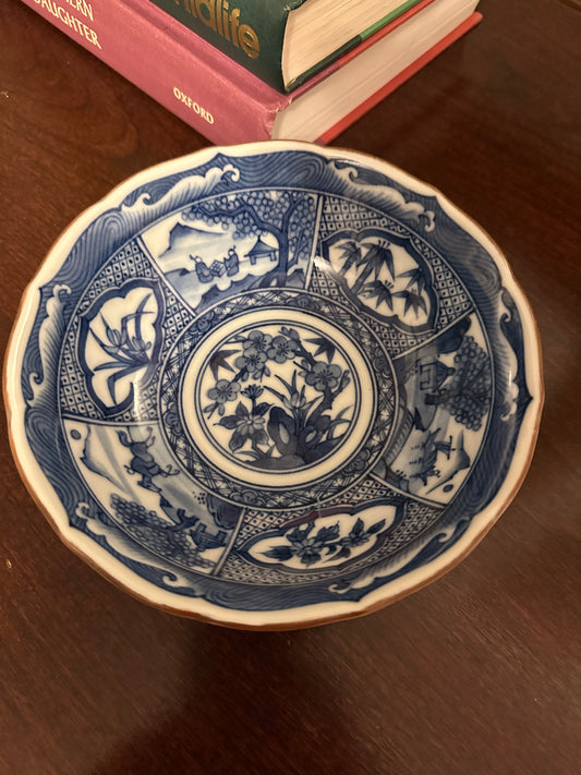 Blue & White Chinoiserie Bowl