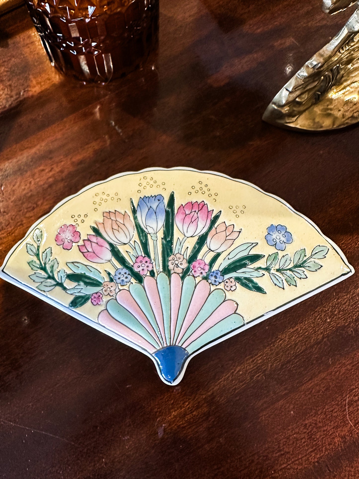 Fan-Shaped Trinket Box