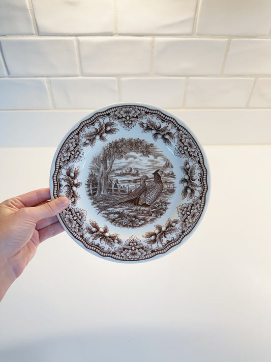 Royal Stafford Brown Pheasant Salad Plate