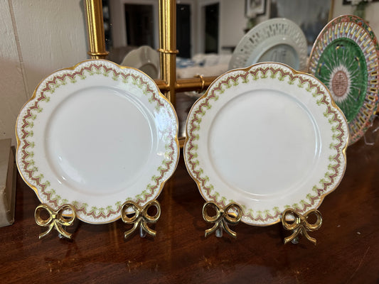 Limoges Scalloped Plates