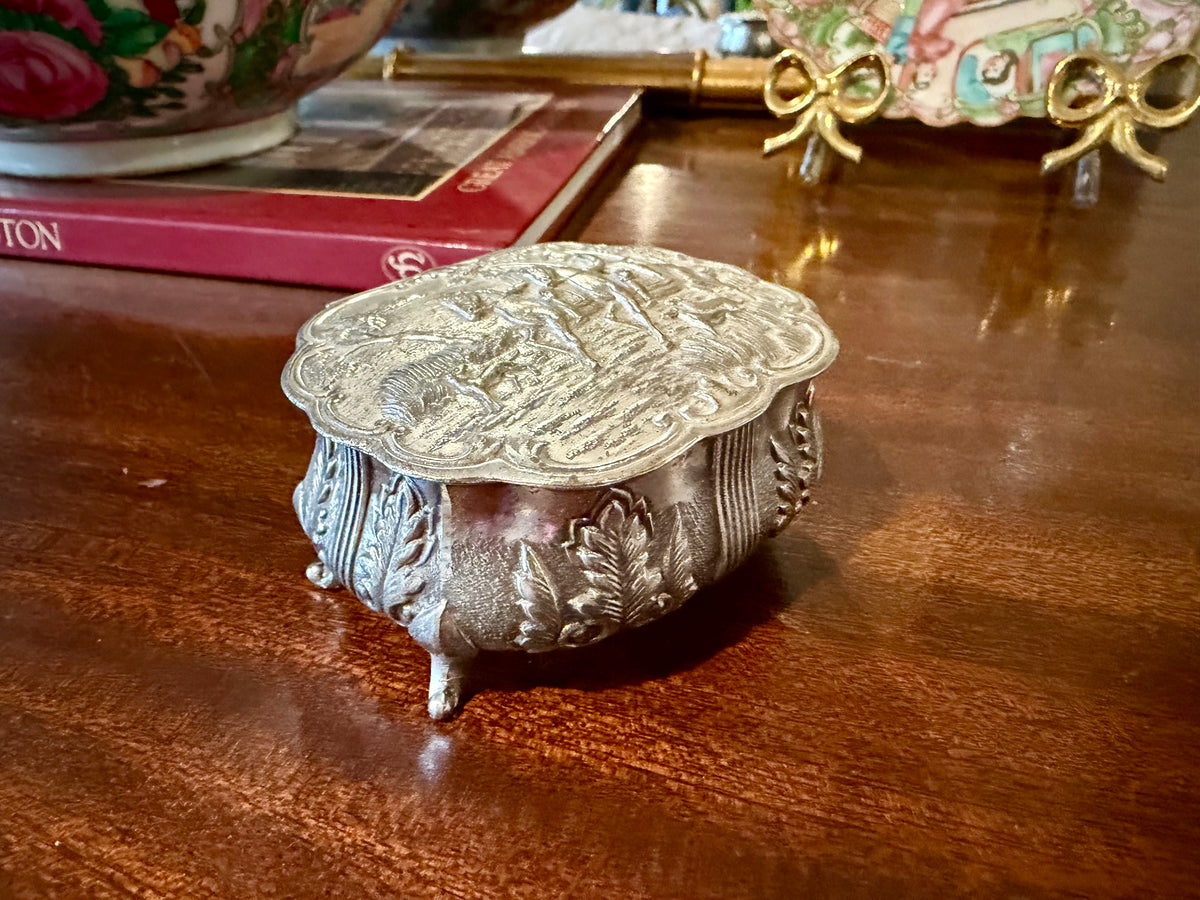 Silver Fox Hunt Jewel Box
