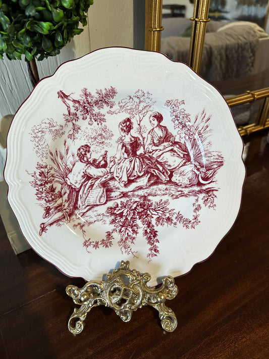 New England Toile Plate