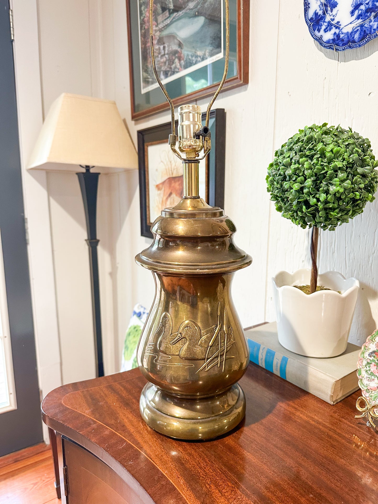 Brass Duck Lamp
