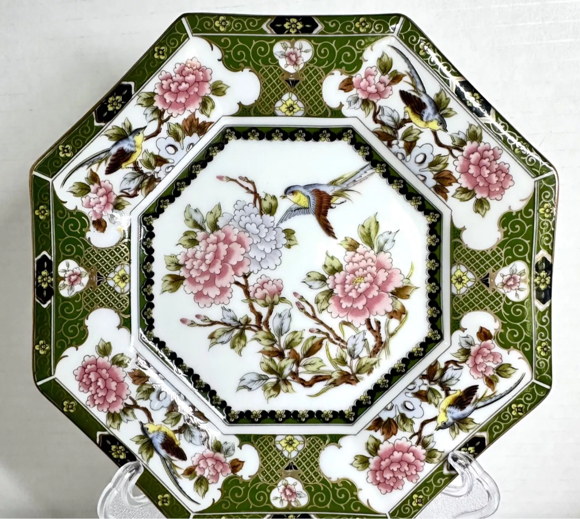 Green Oriental Garden Plate 5 (Smaller)
