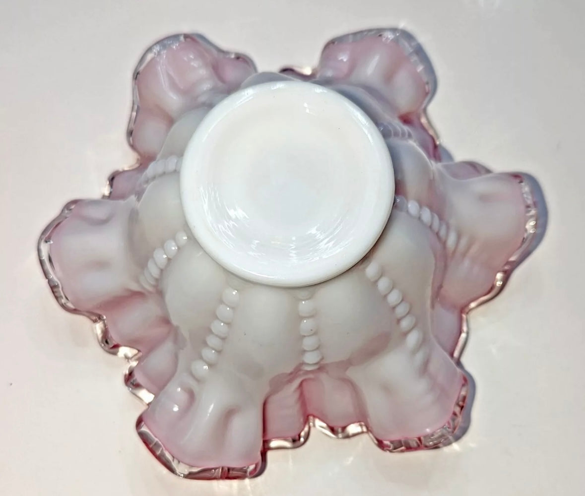 Pink Fenton Dish