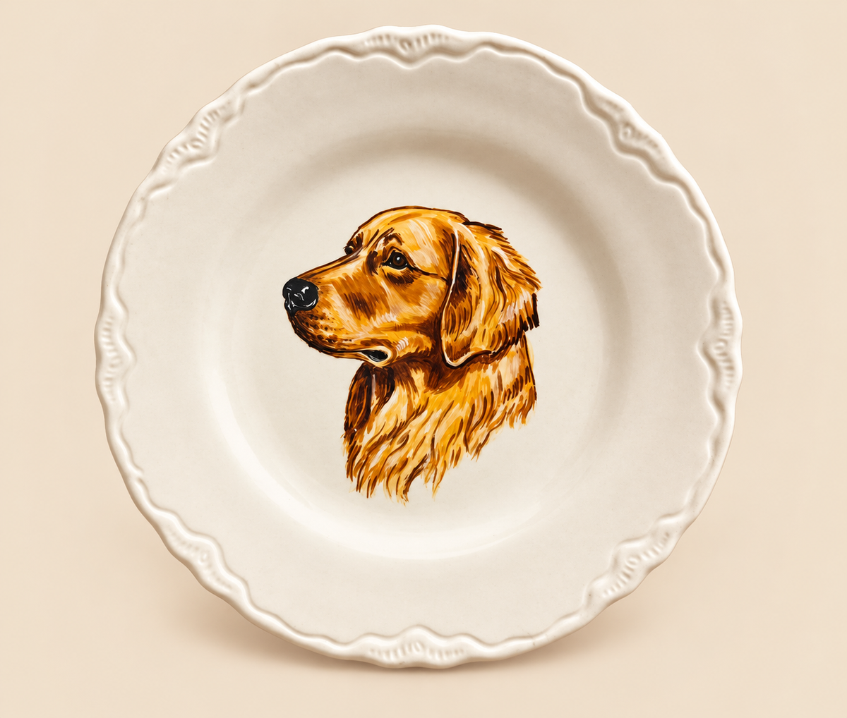 Golden Retriever Plate