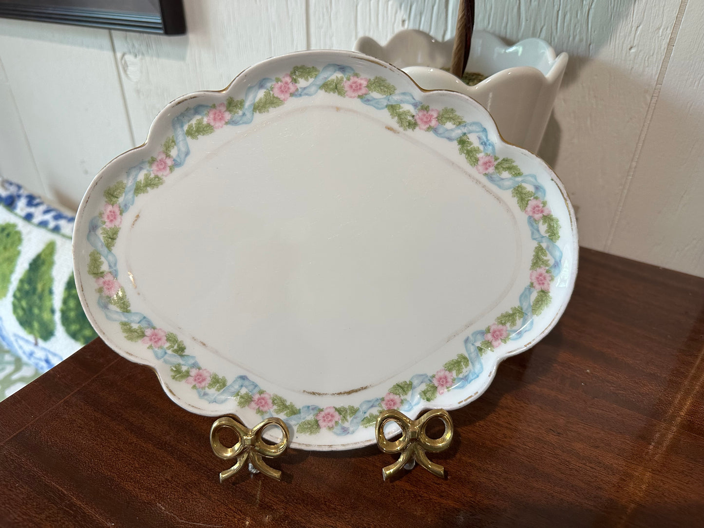Limoges Floral Dish