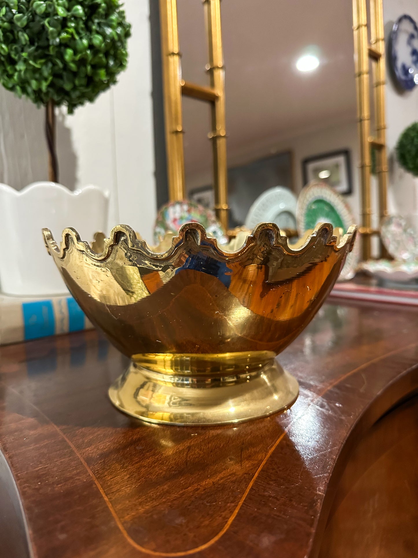 Brass Crown Bowl