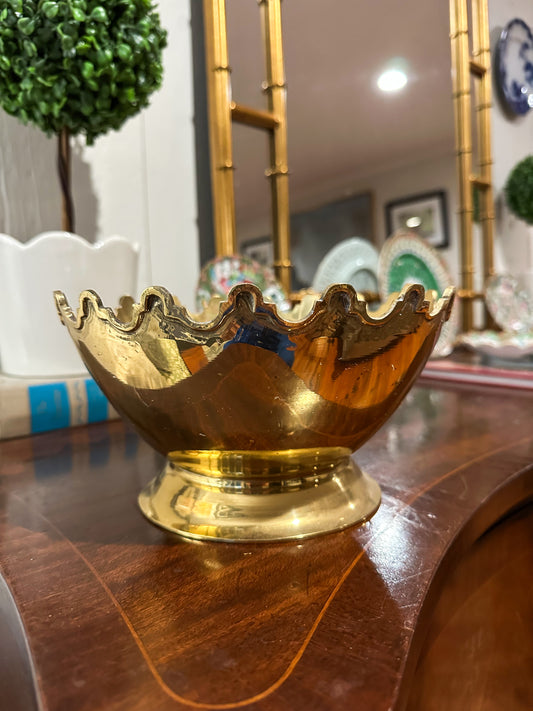 Brass Crown Bowl