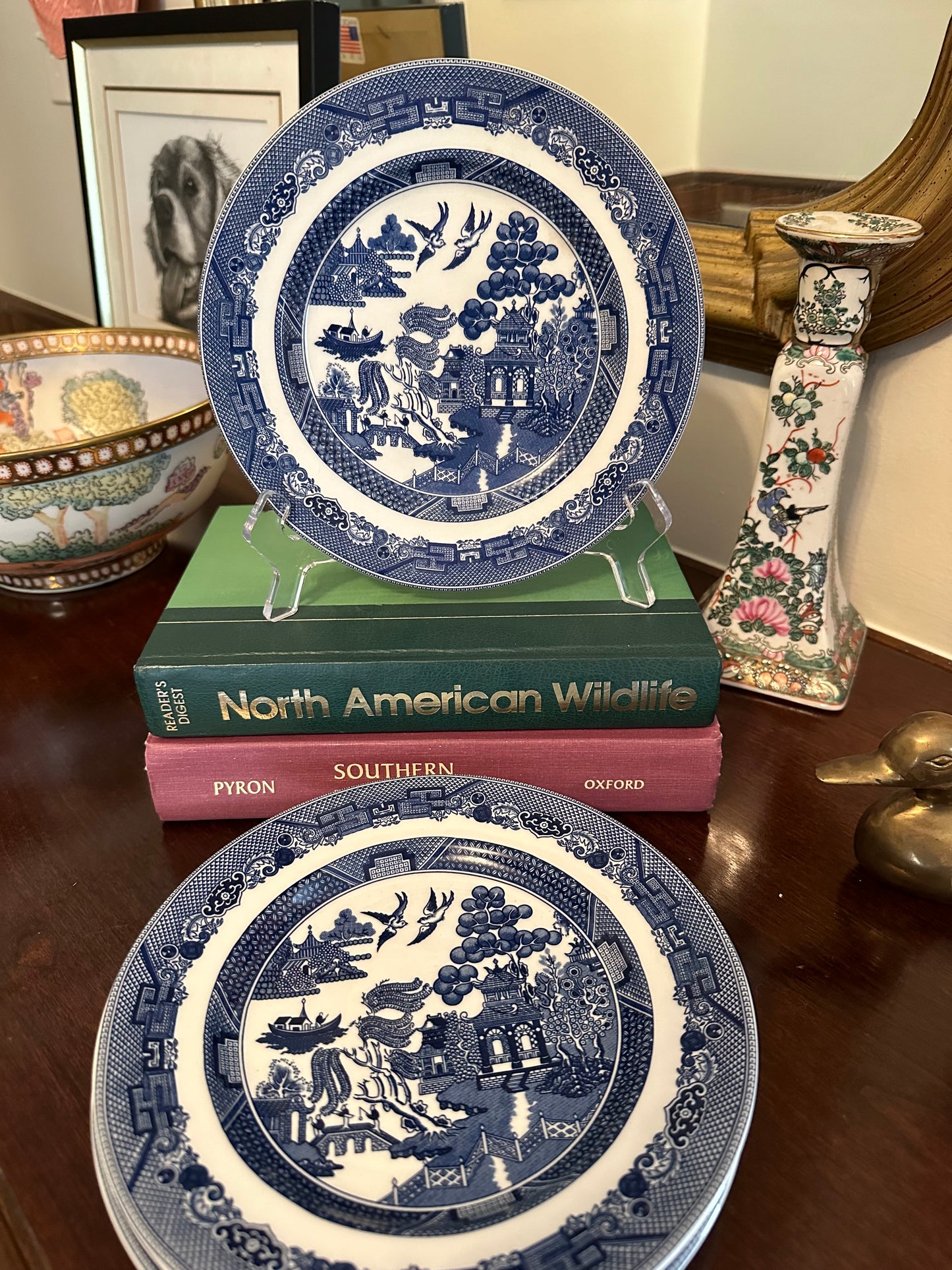 Small Blue Willow Plates