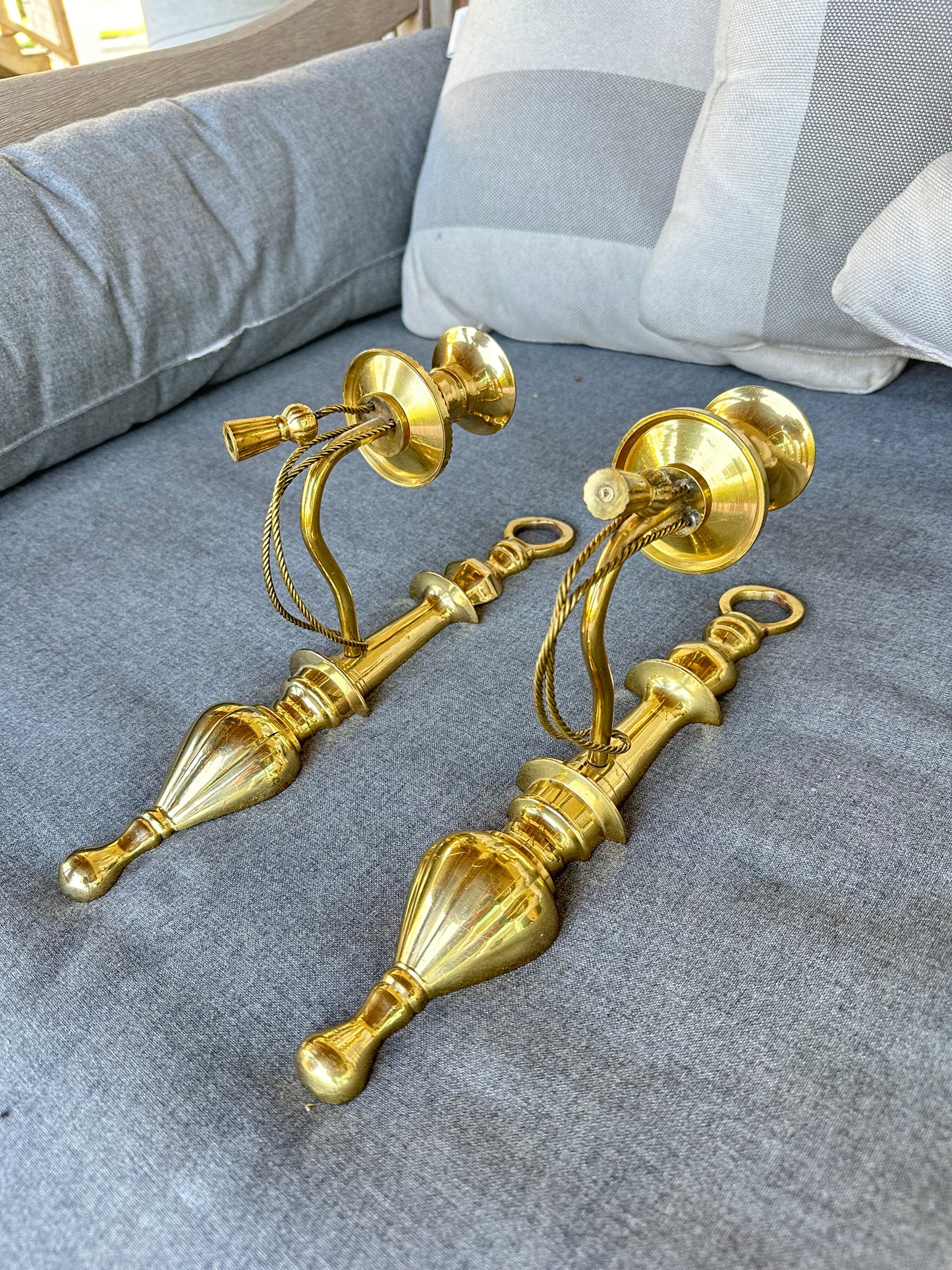 Tassel Candle Sconce Pair