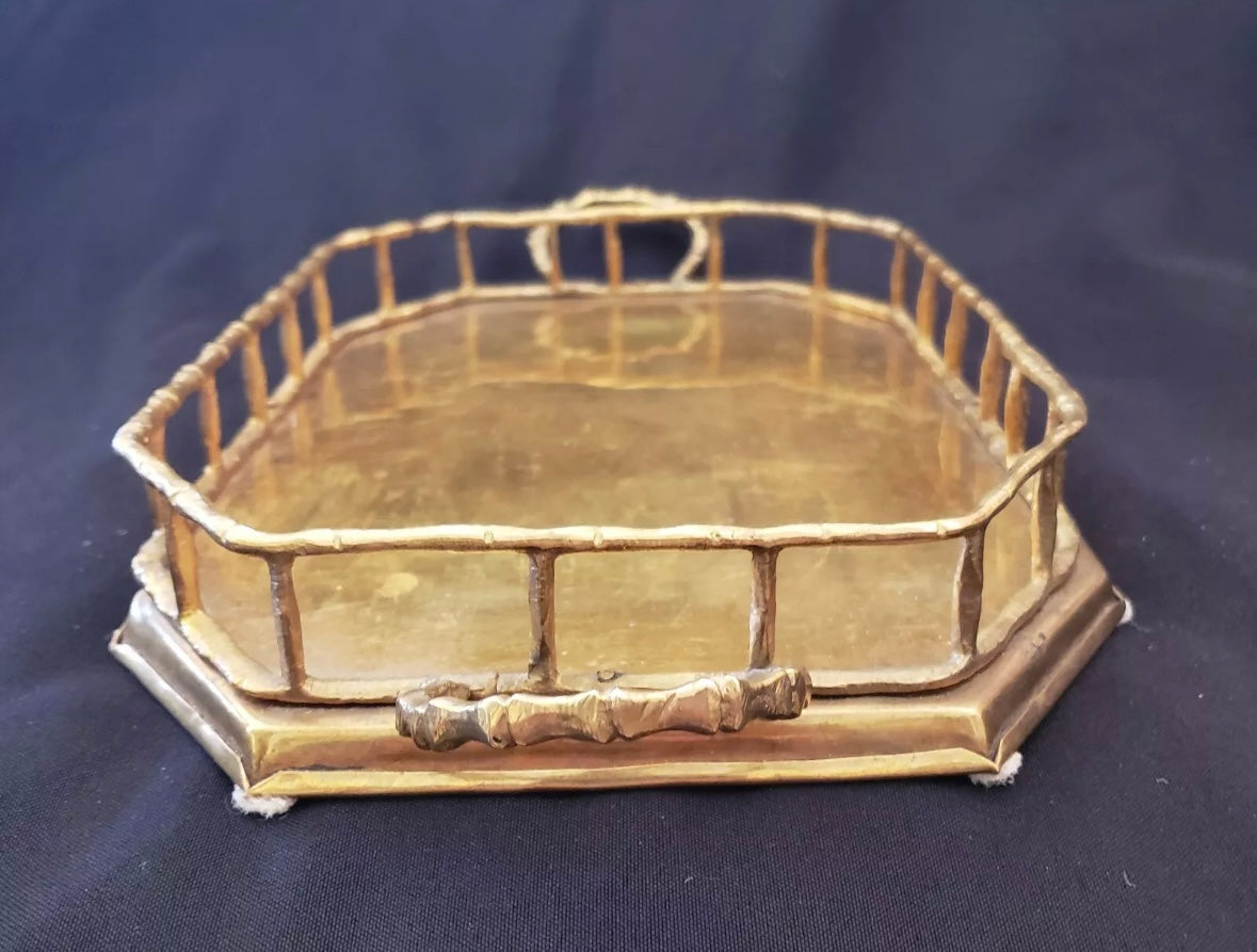 Brass Bamboo Tray