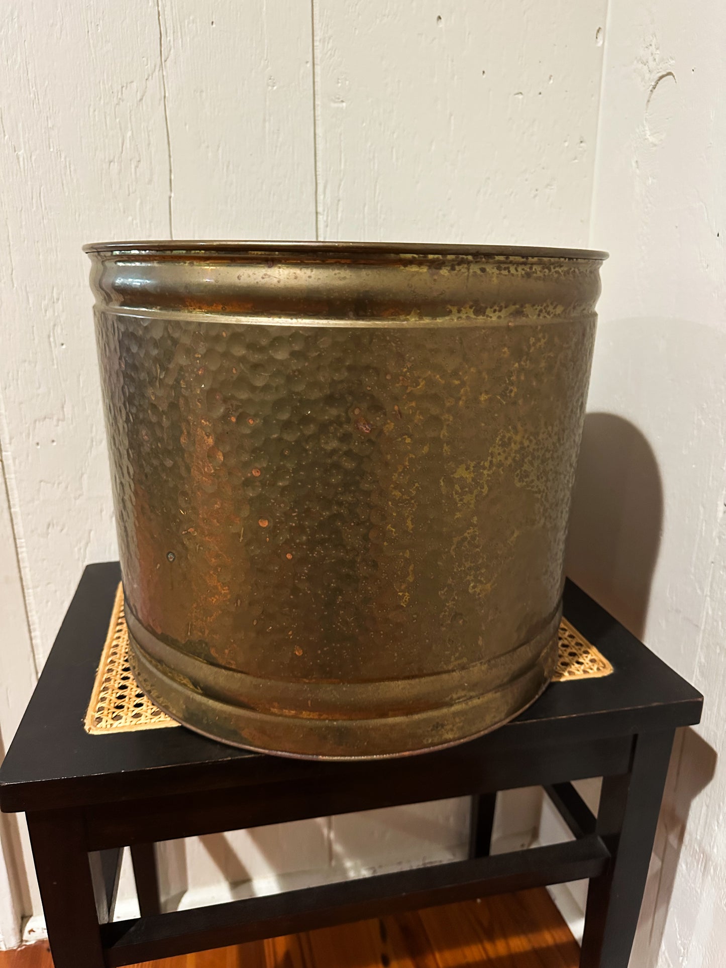 XL Hammered Brass Planter