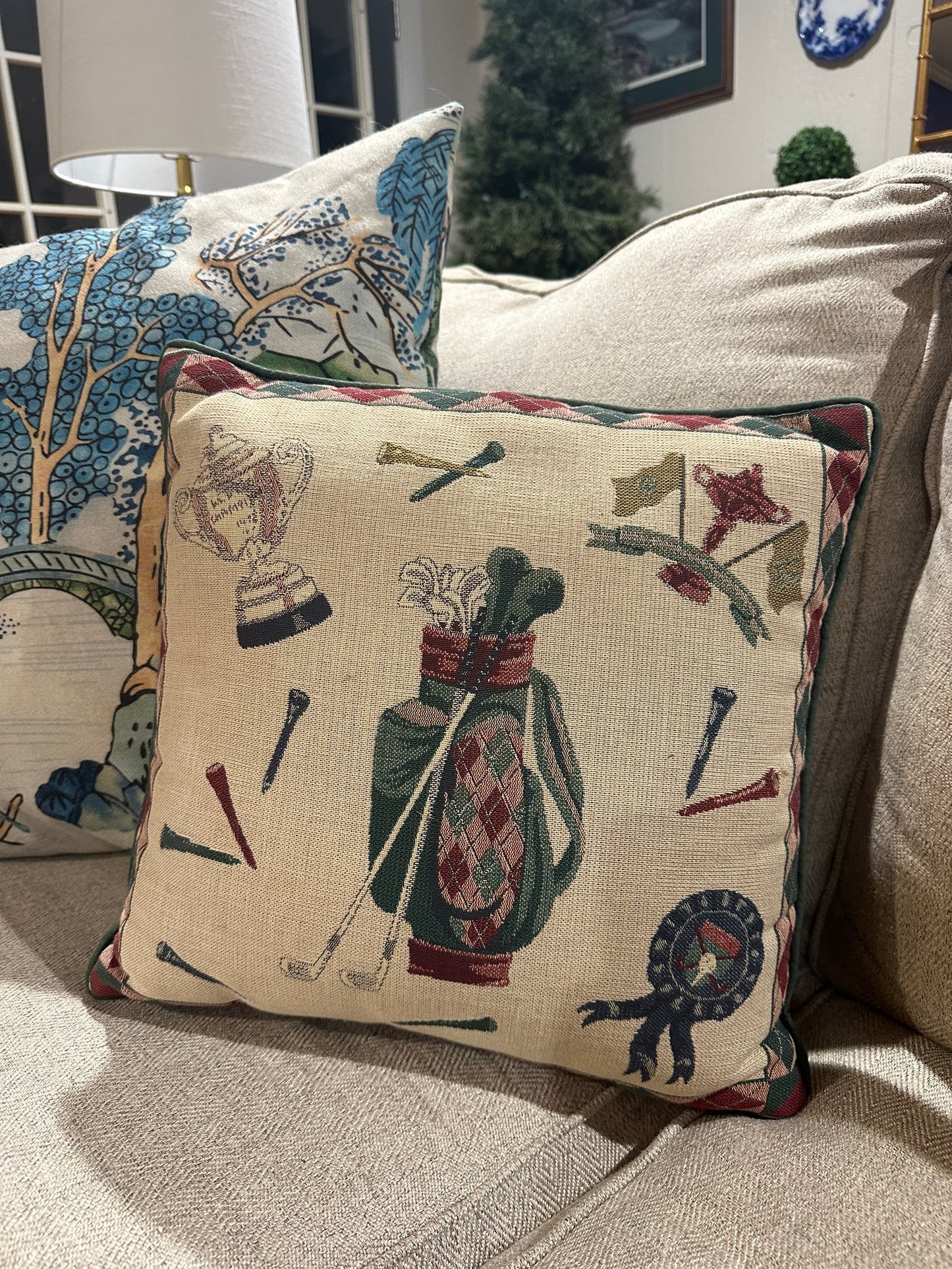 Stitched Golf Pillow