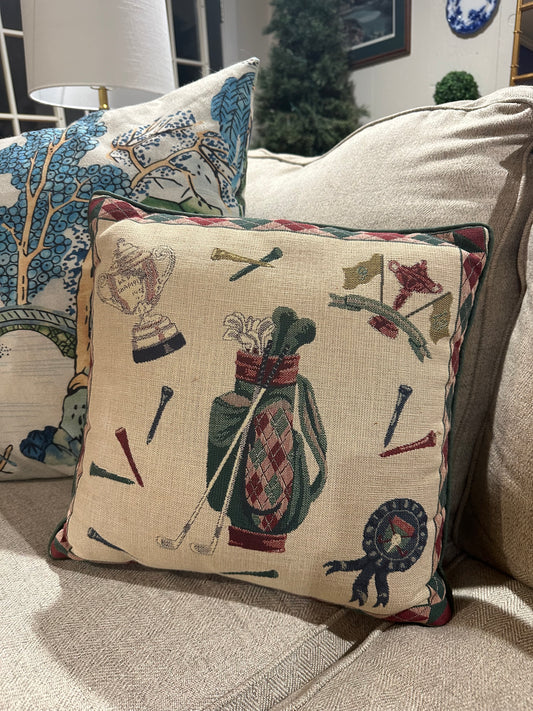 Stitched Golf Pillow