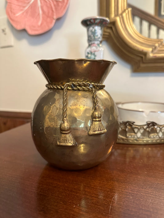 Brass Roped Vase