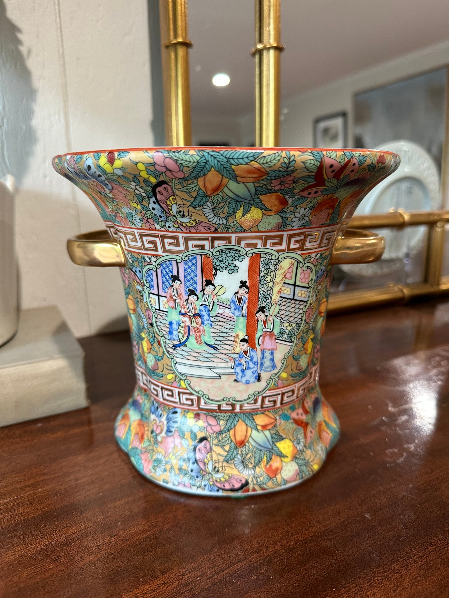 Famille Rose Cache Pot