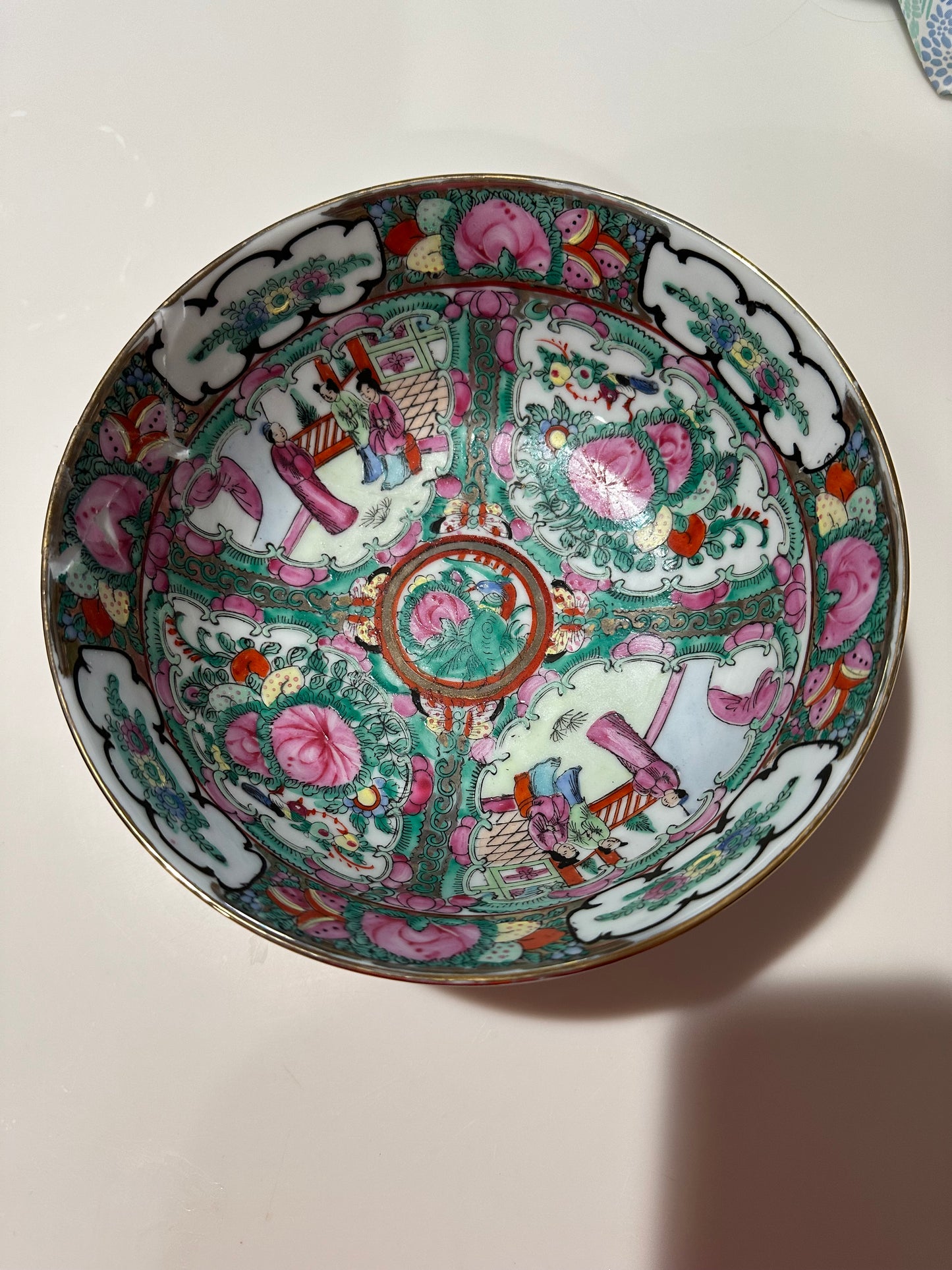 Rose Famille Bowl (READ DESCRIPTION)